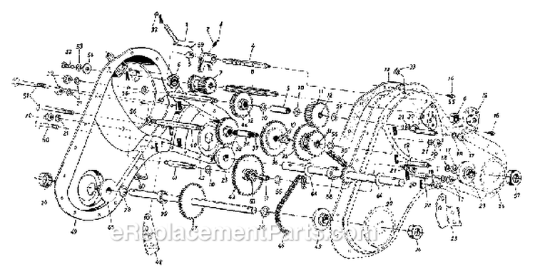 Page C Diagram and Parts List for 1994 Yard Man Tiller